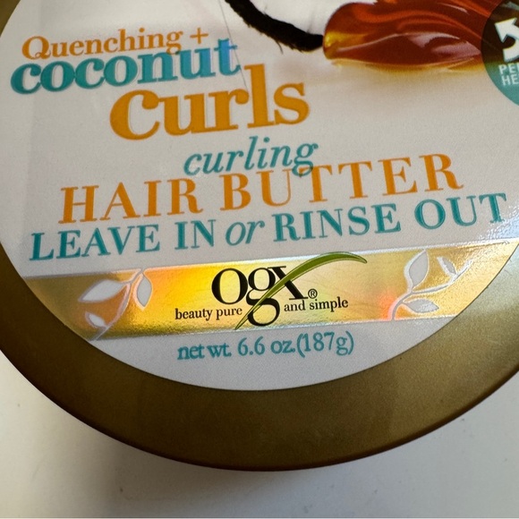 Ogx Quenching Coconut Curls Curling Hair Butter 6.6 OZ - Picture 2 of 3